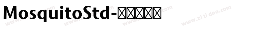 MosquitoStd字体转换