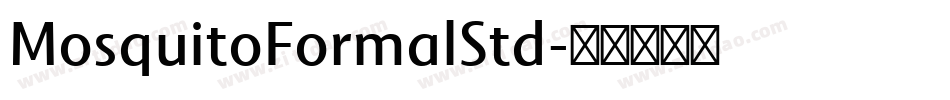 MosquitoFormalStd字体转换