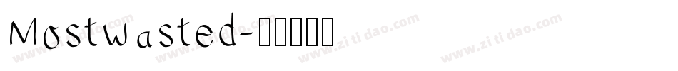 Mostwasted字体转换