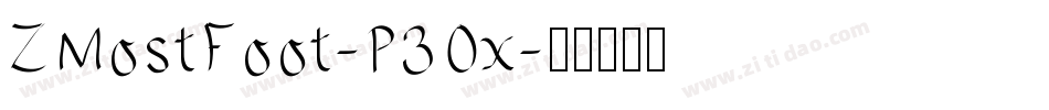 ZMostFoot-P3Ox字体转换