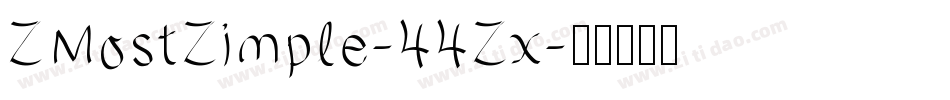 ZMostZimple-44Zx字体转换