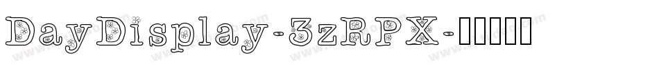 DayDisplay-3zRPX字体转换
