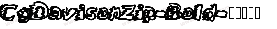 CgDavisonZip-Bold字体转换