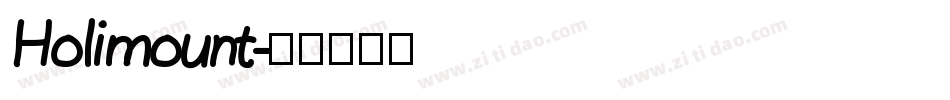 Holimount字体转换