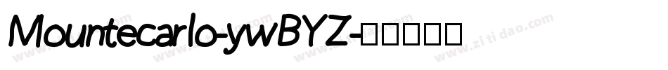 Mountecarlo-ywBYZ字体转换