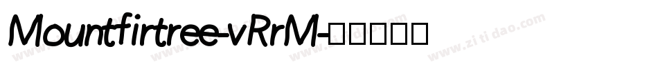 Mountfirtree-vRrM字体转换