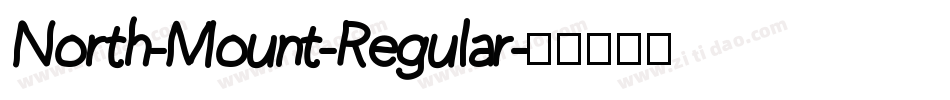 North-Mount-Regular字体转换