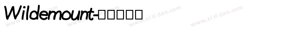 Wildemount字体转换