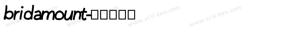 bridamount字体转换