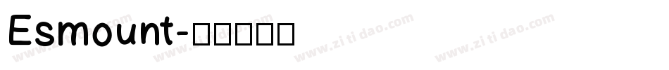 Esmount字体转换