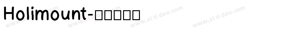 Holimount字体转换