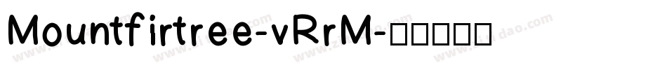 Mountfirtree-vRrM字体转换