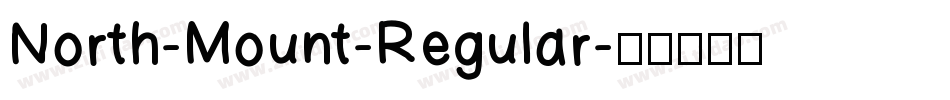 North-Mount-Regular字体转换