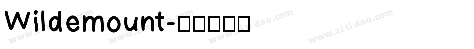 Wildemount字体转换