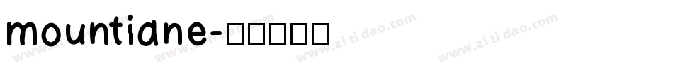 mountiane字体转换