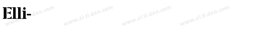 Elli字体转换