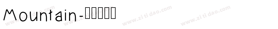 Mountain字体转换