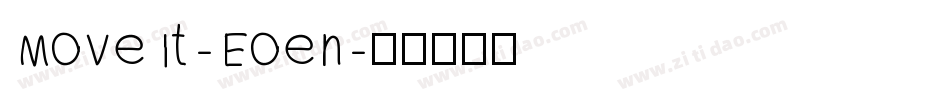 MoveIt-Eoen字体转换