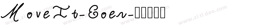 MoveIt-Eoen字体转换