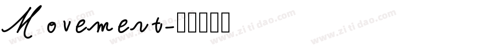 Movement字体转换