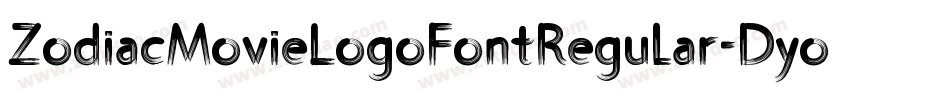 ZodiacMovieLogoFontRegular-Dyo1字体转换