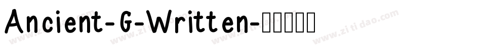 Ancient-G-Written字体转换