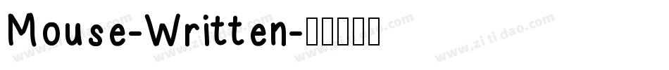 Mouse-Written字体转换