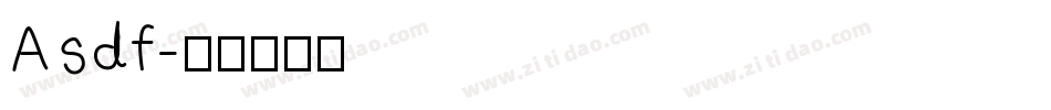 Asdf字体转换
