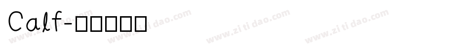 Calf字体转换