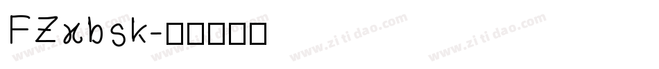 FZxbsk字体转换
