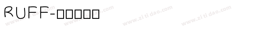 RUFF字体转换