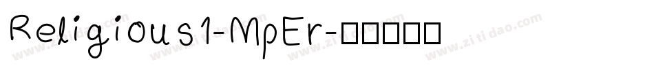 Religious1-MpEr字体转换