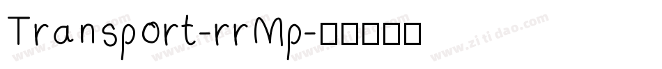 Transport-rrMp字体转换