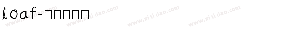 loaf字体转换