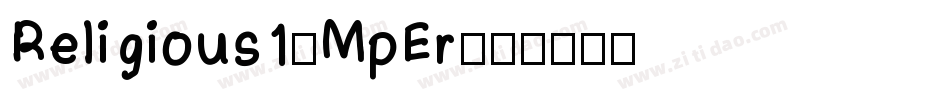 Religious1-MpEr字体转换