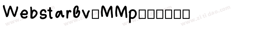 WebstarBv-MMp字体转换