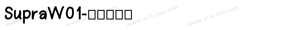SupraW01字体转换