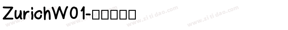 ZurichW01字体转换