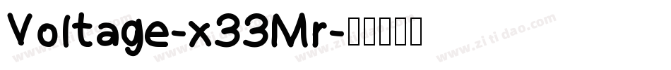 Voltage-x33Mr字体转换