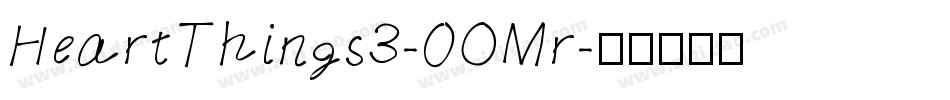 HeartThings3-0OMr字体转换