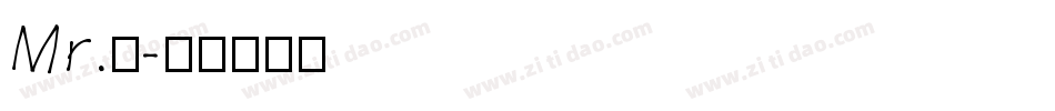 Mr.乔字体转换