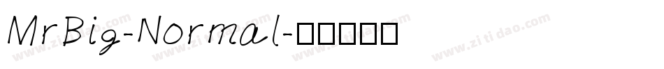 MrBig-Normal字体转换