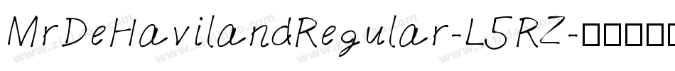 MrDeHavilandRegular-L5RZ字体转换