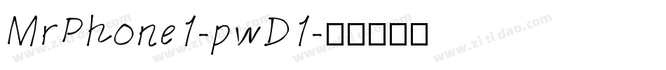 MrPhone1-pwD1字体转换