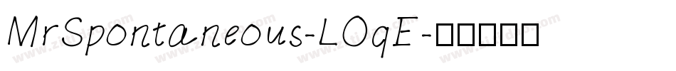 MrSpontaneous-LOqE字体转换