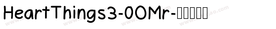 HeartThings3-0OMr字体转换