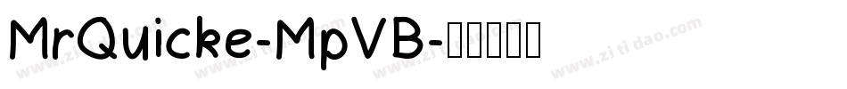 MrQuicke-MpVB字体转换