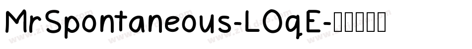 MrSpontaneous-LOqE字体转换