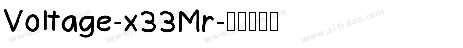 Voltage-x33Mr字体转换