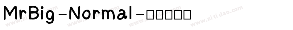 MrBig-Normal字体转换
